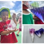 アサガオの色水あそび